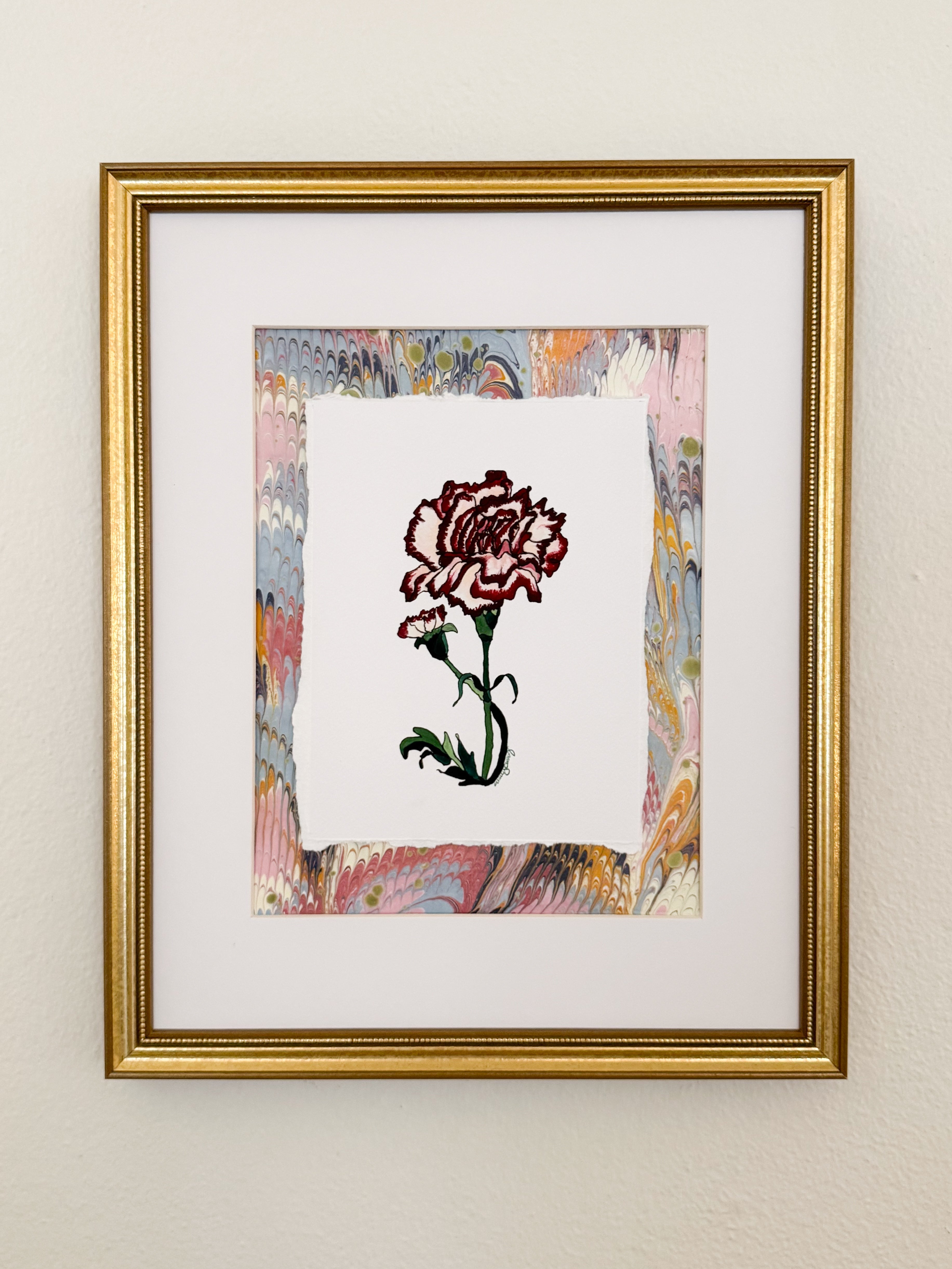 January Birth Flower Print
