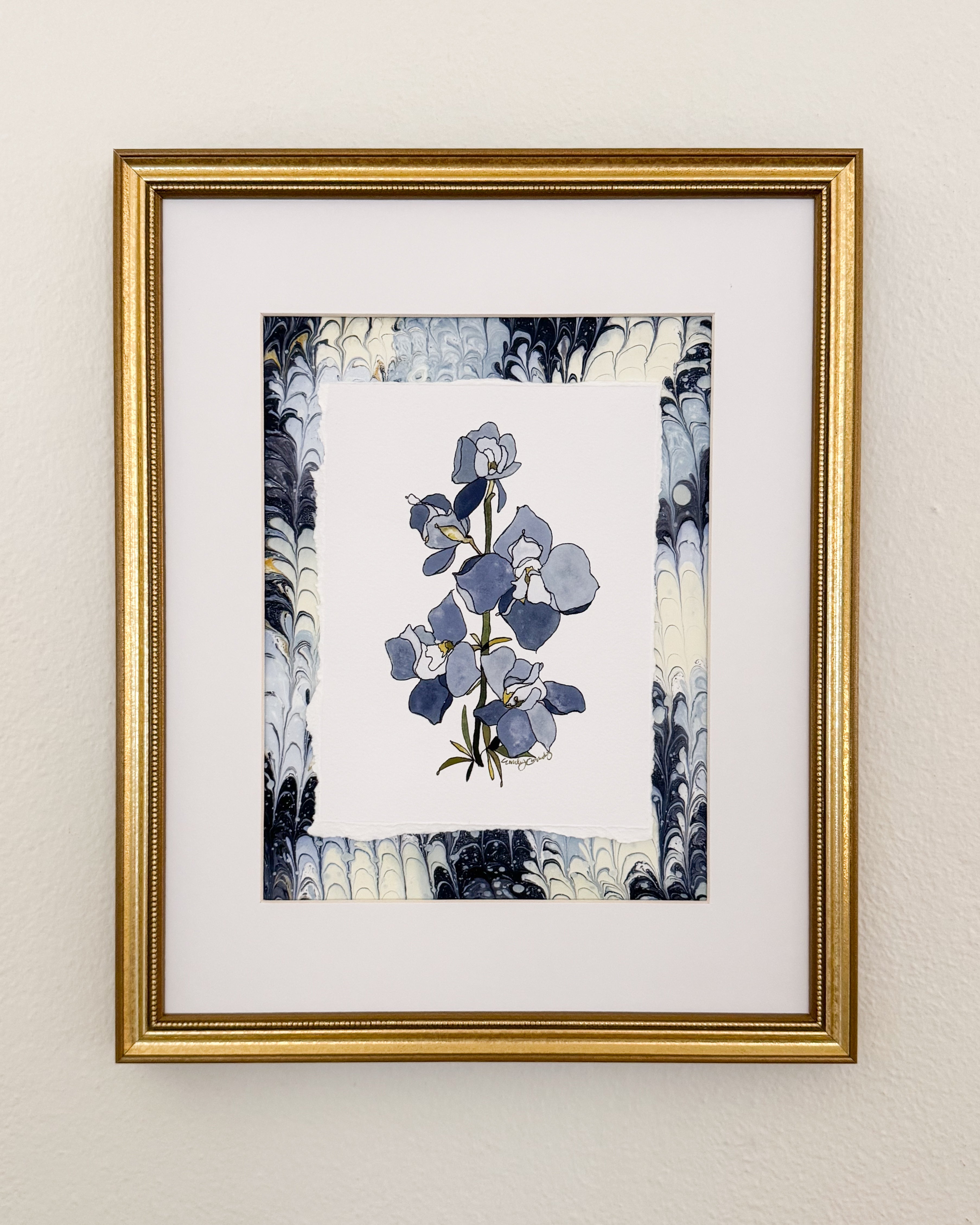 July Birth Flower Print
