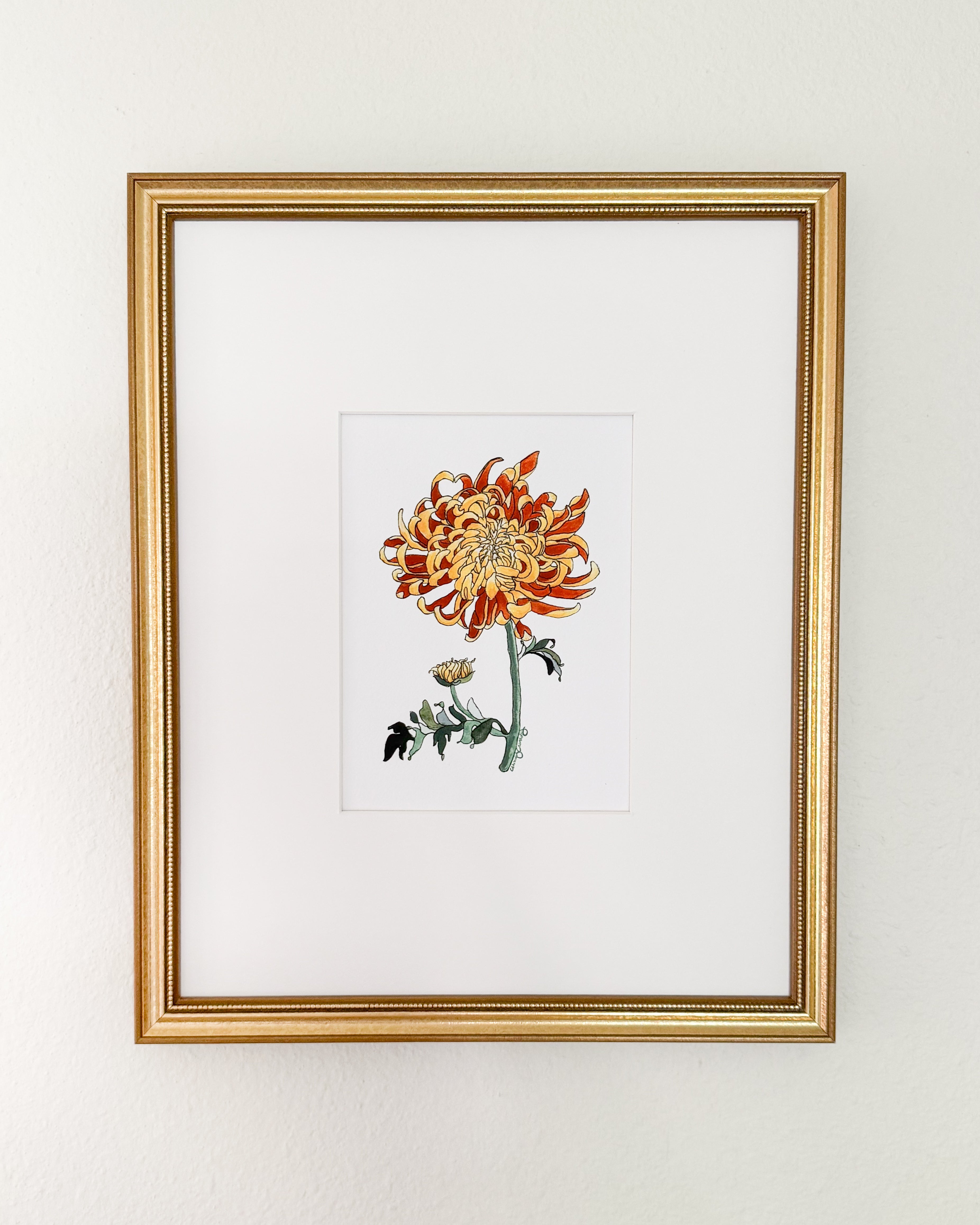 November Birth Flower Prints