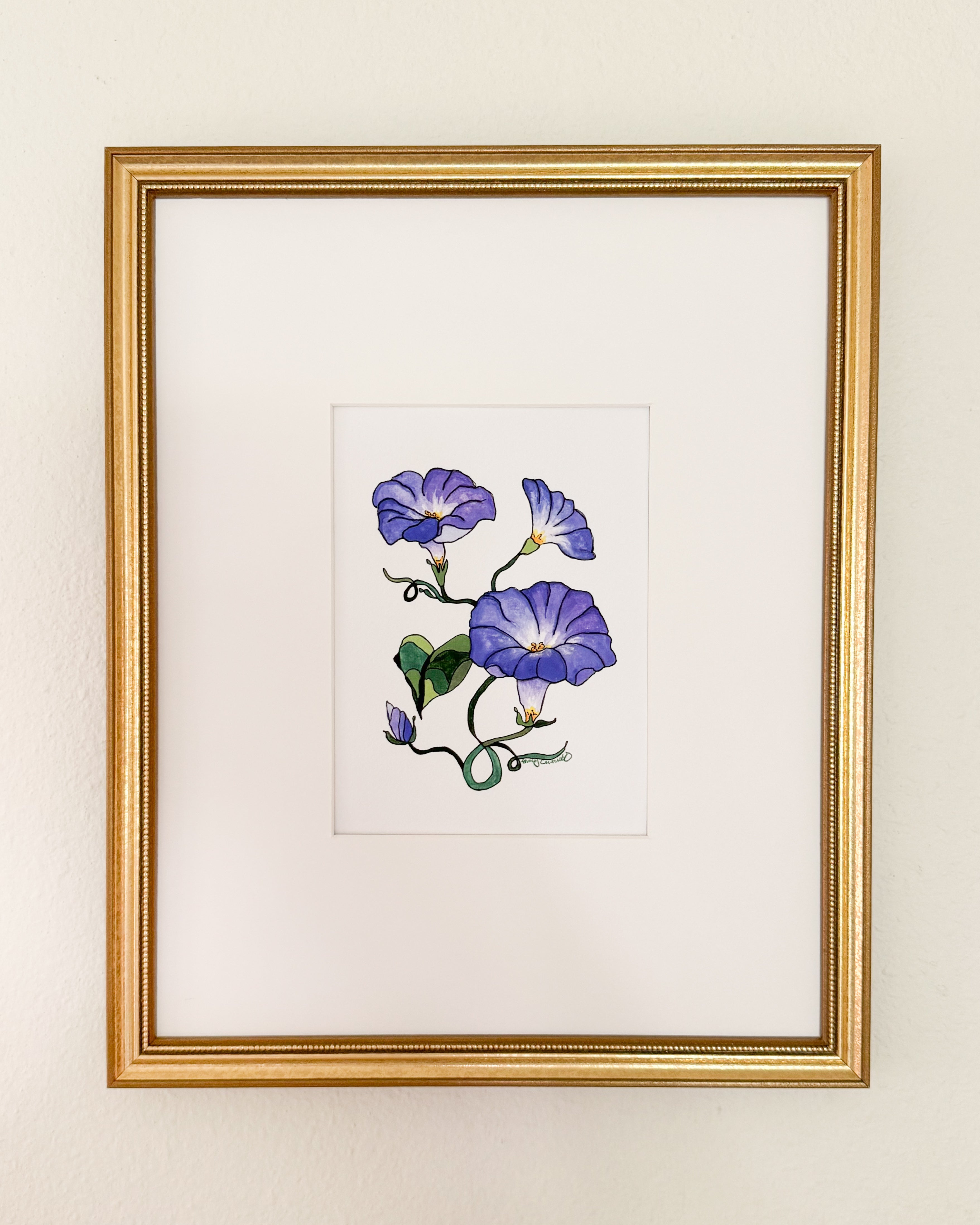 September Birth Flower Print