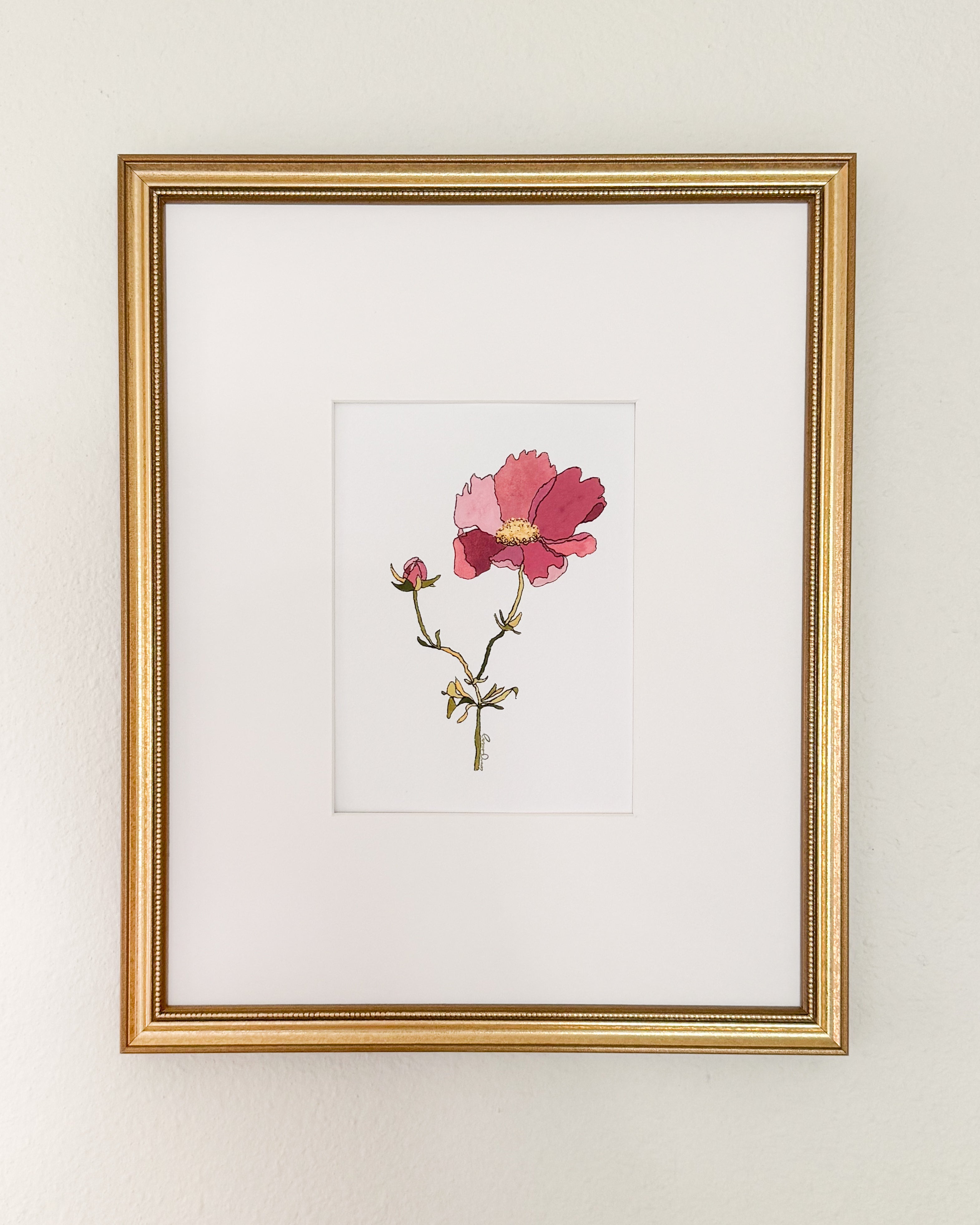 October Birth Flower Print