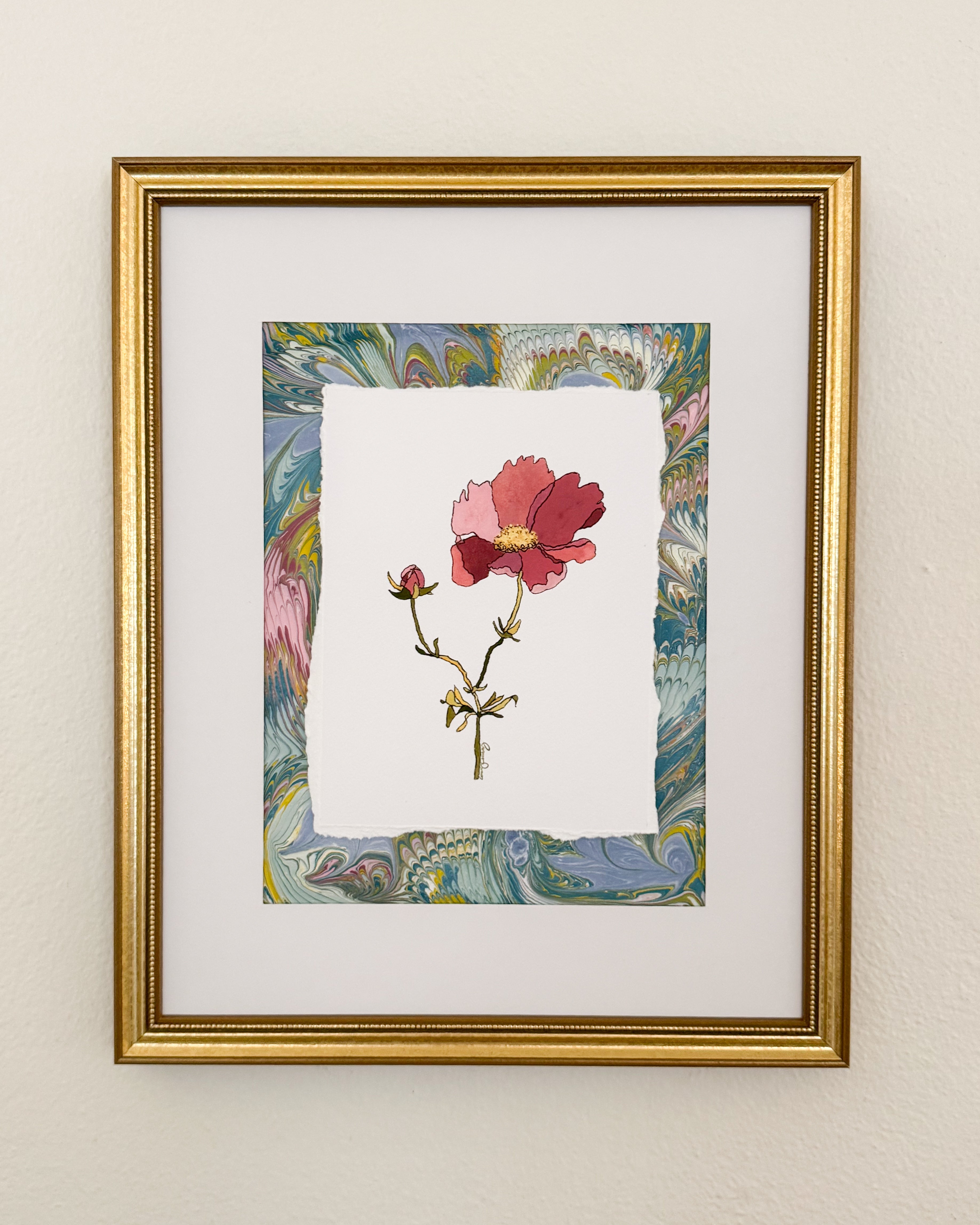 October Birth Flower Print