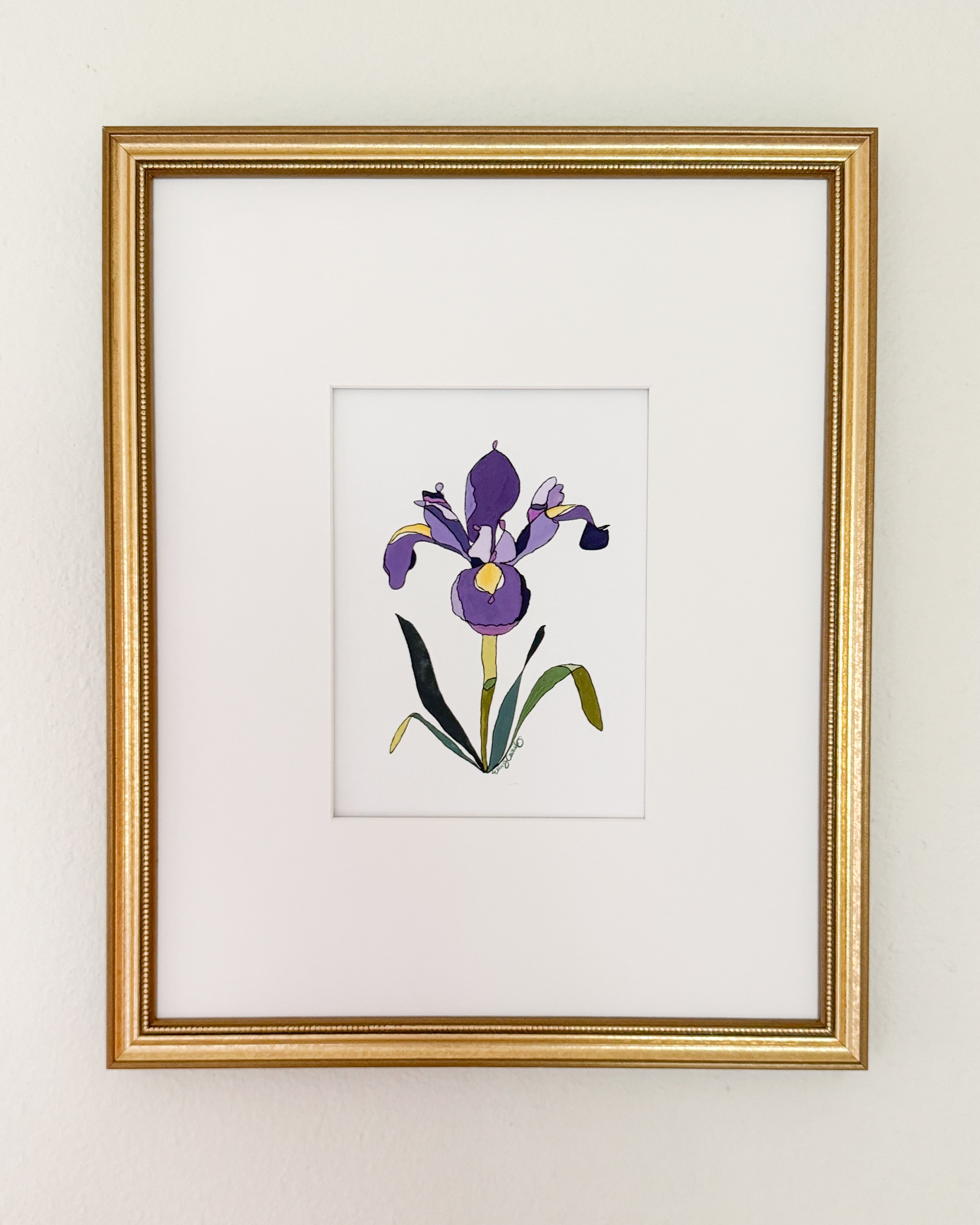 February Birth Flower Print