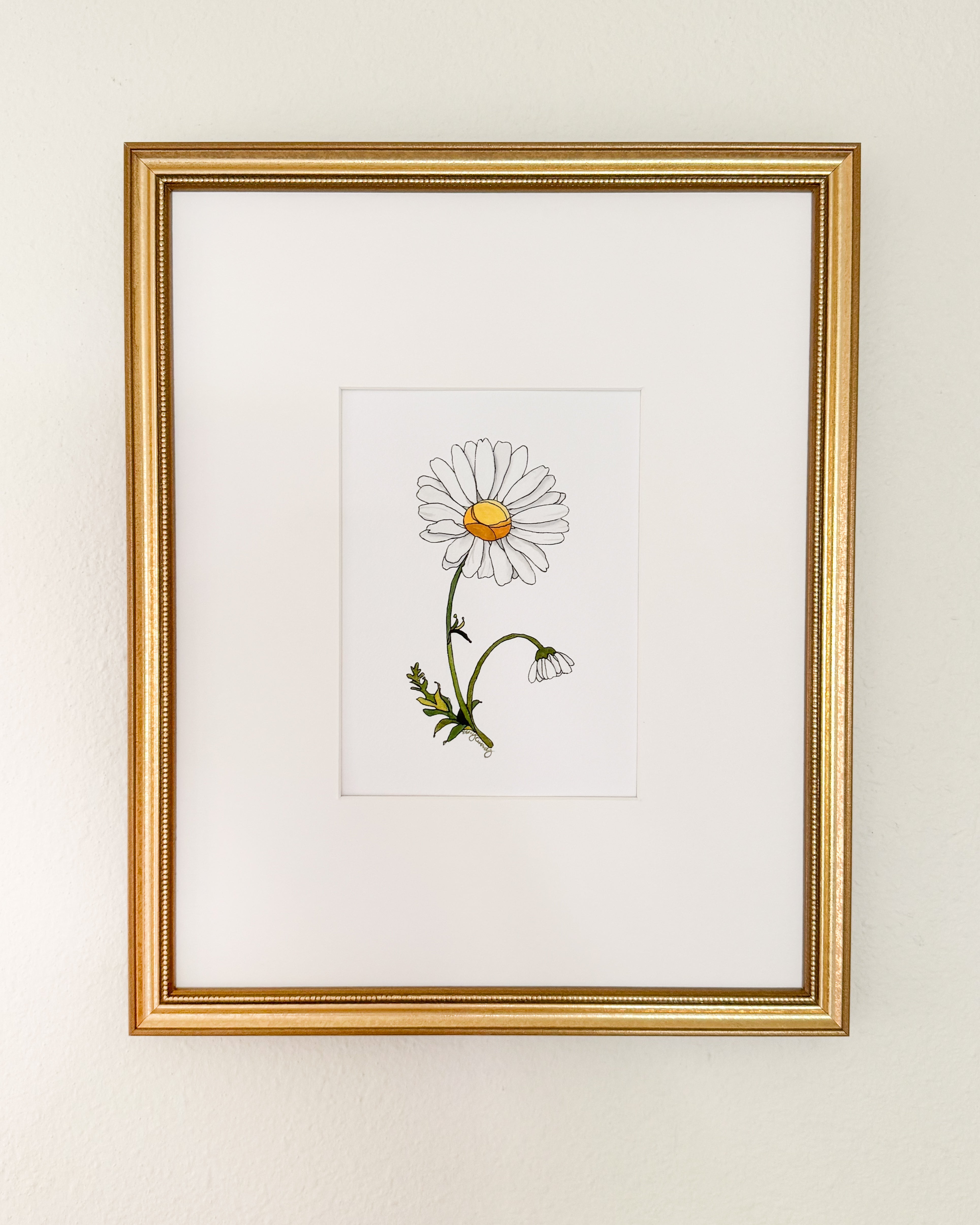 April Birth Flower Print
