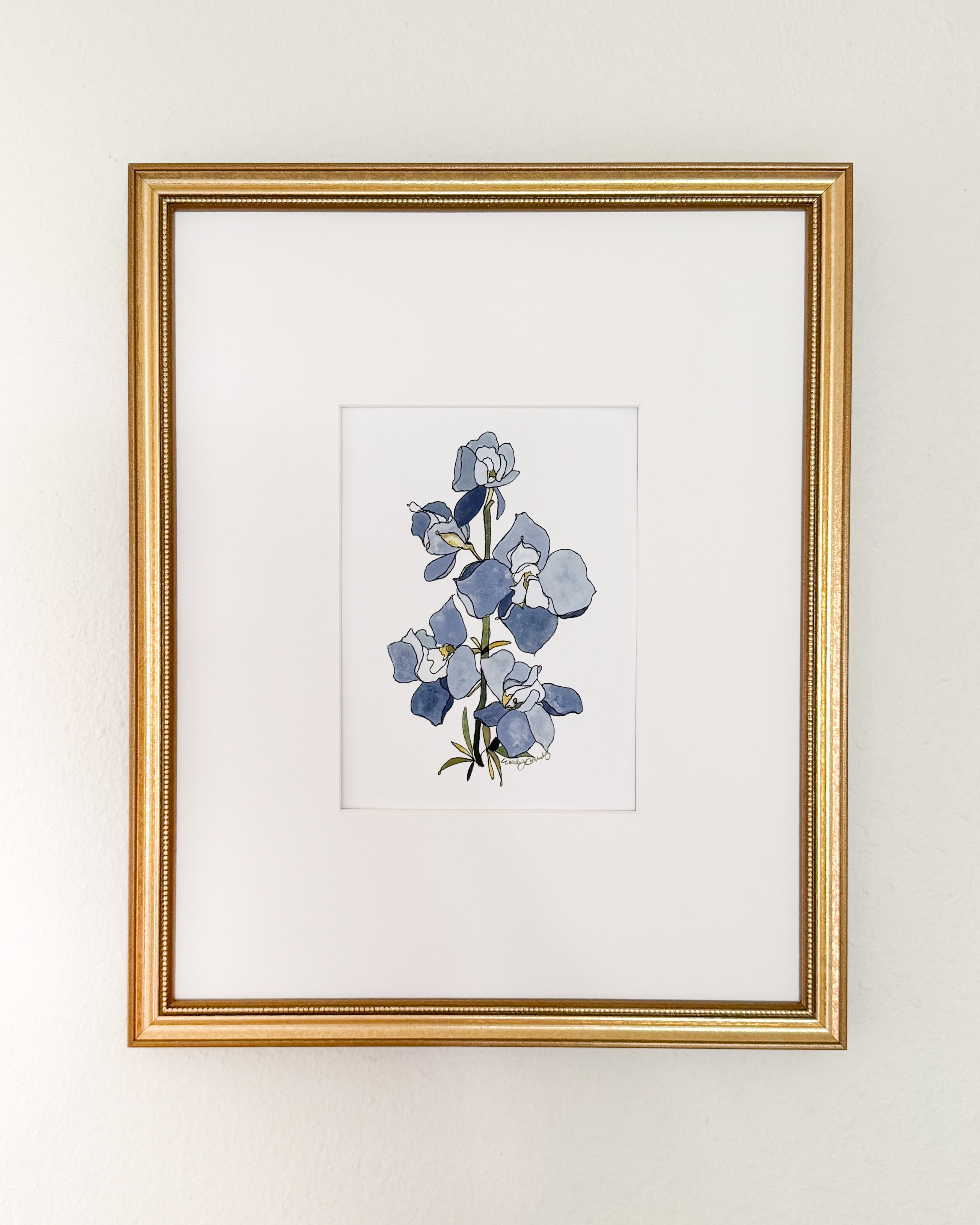 July Birth Flower Print